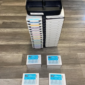 Stampin Up HUGE Lot of 108 NEW Classic Stamp Ink Pads, Refill Inkers & Stand Stampin Up Refill Inkers Ink Pad Storage Scrapbooking Supplies
