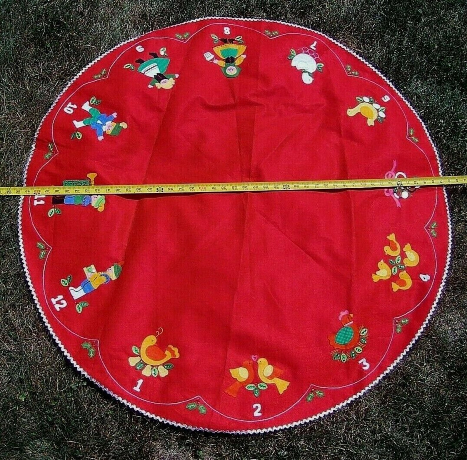 bucilla 12 days of christmas tree skirt
