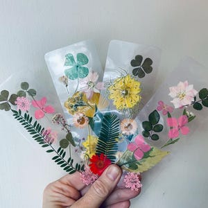 Real Pressed Wildflower Bookmark: Handmade Floral Gift