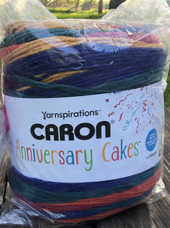 CARON Anniversary Cakes, Super Bulky 6 Weight LOLLIPOP, Cake Yarn,  Amigurumi, Crochet, Knitting, Wall Decor, Colors Project, Chunky Yarn 
