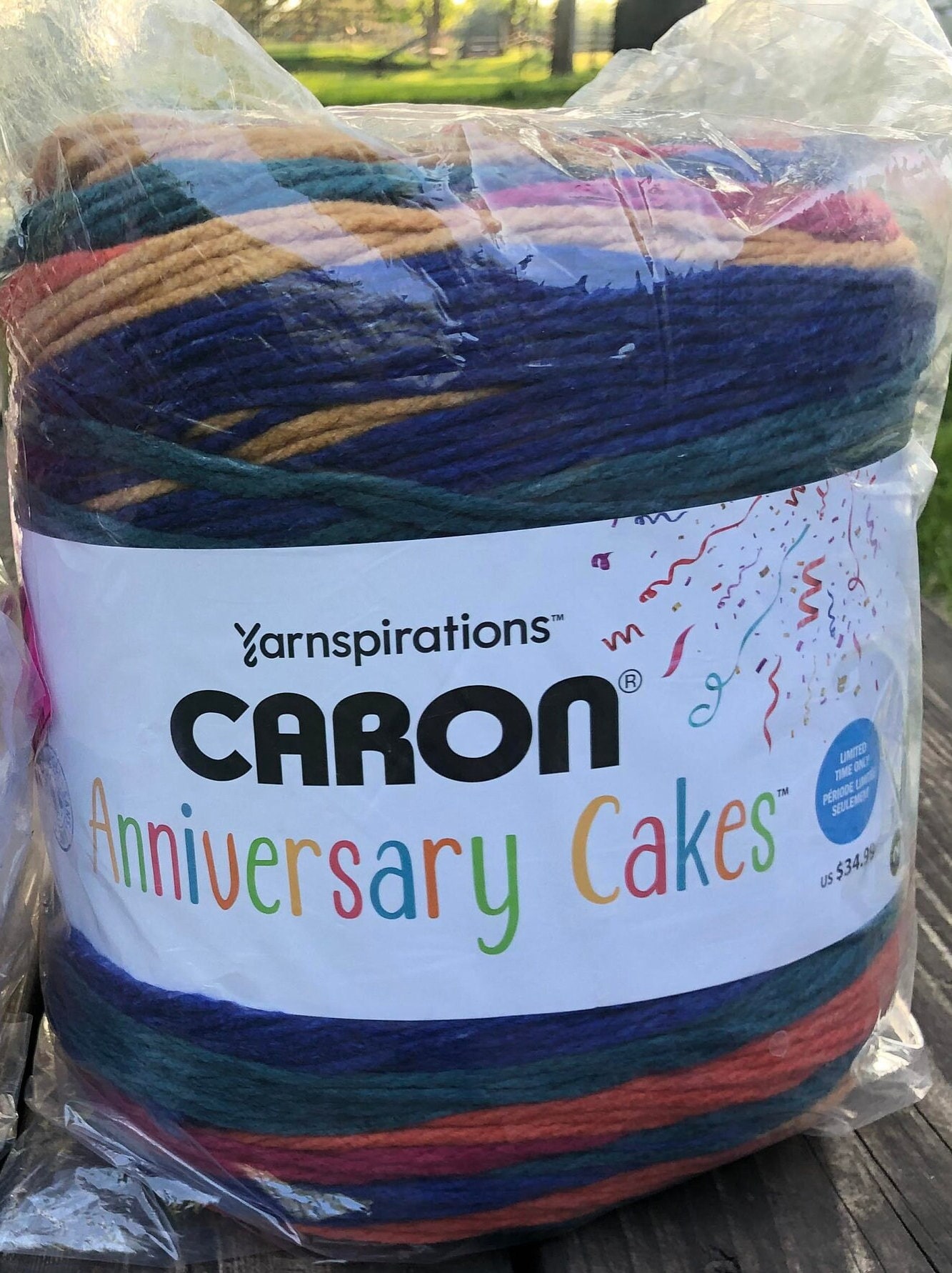 NEW PURPLE FOG Caron Anniversary Cakes, 1061 Yards, 35.3 Oz. 35.3