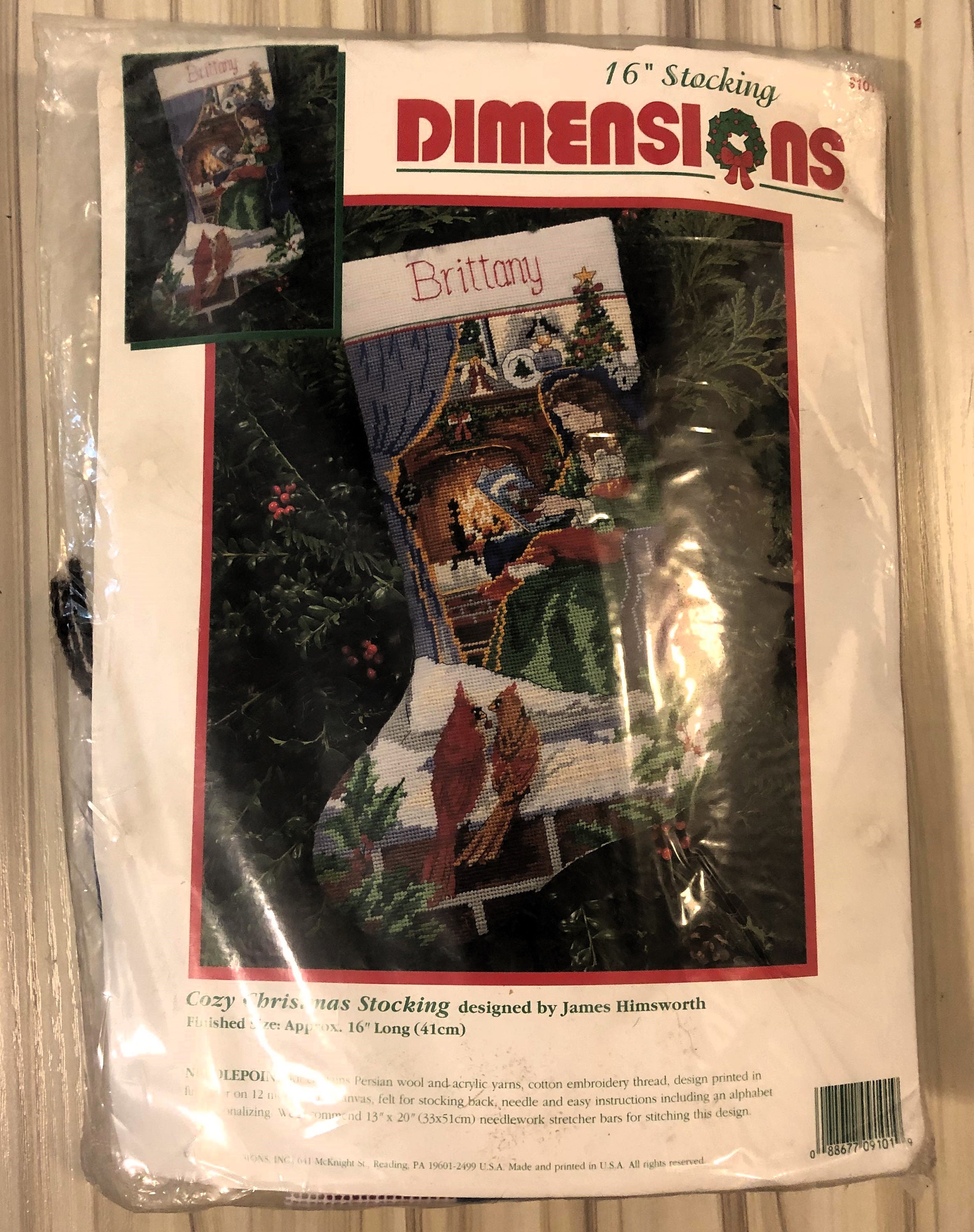 DIY Dimensions Woodland Stack Christmas Counted Cross Stitch
