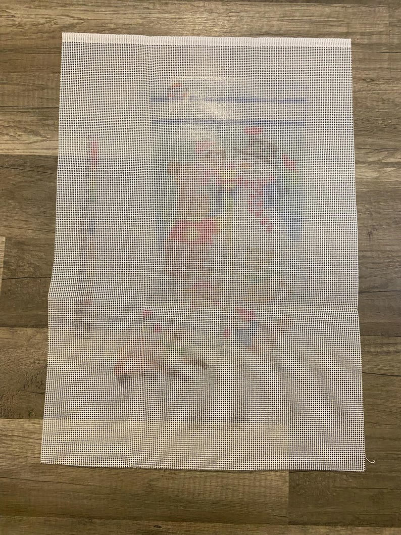 Vintage BUCILLA Snowman & Animals Needlepoint Christmas Stocking Kit