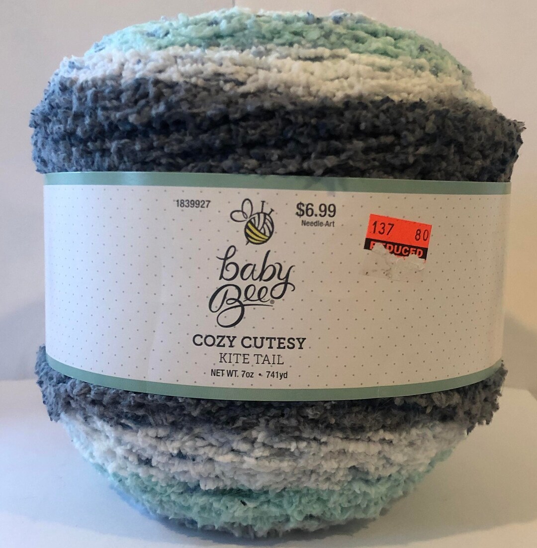 Yarn Baby Bee Cozy Cutesy Yarn in SKEIN 1 KITE TAIL, 7oz, 741yds, Fine