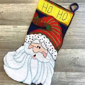 クリスマスストッキング：ヴィンテージニードルポイントDIMENSIONSサンタホリデーデコレーション（16インチ）