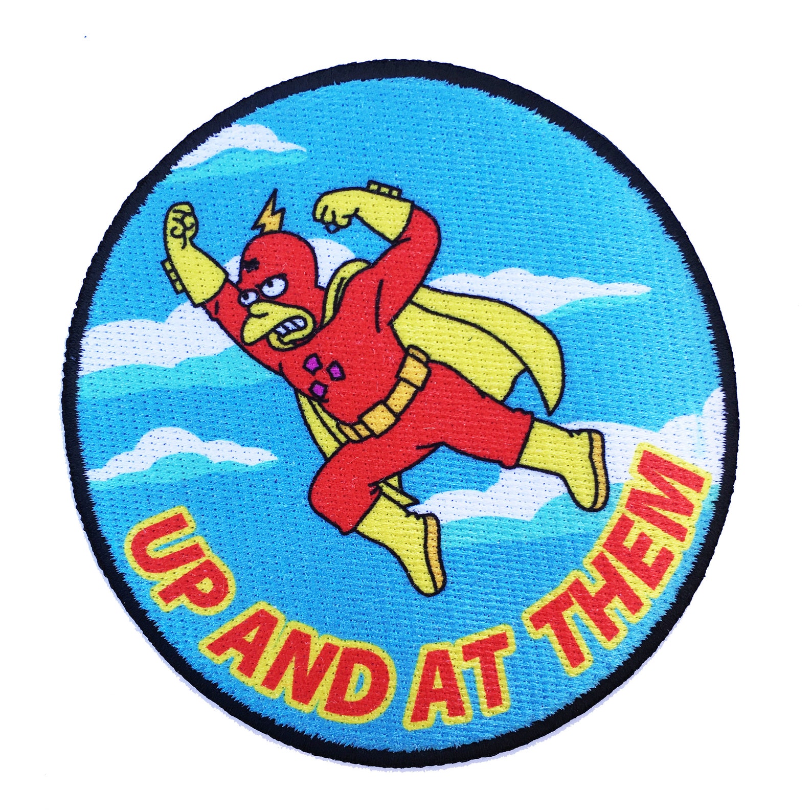 Up and at Them Iron on Patch - Etsy UK