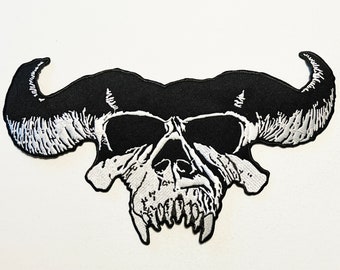 CRYSTAR 11" Embroidered Iron On Back Patch Danzig