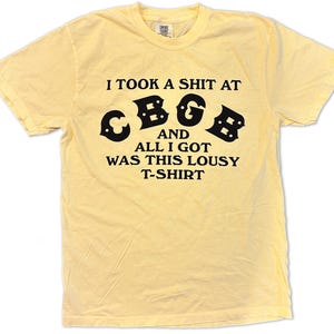 CBGB Bathroom Shirt *Yellow*