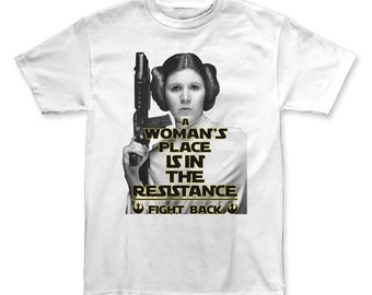 A WOMAN&#39;S PLACE Princess Leia - Tshirt Womens
