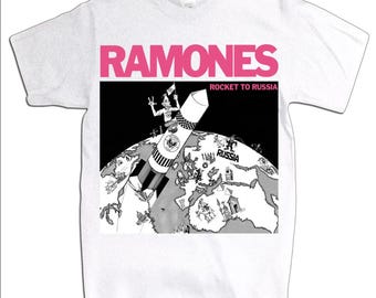 ROCKET TO RUSSIA - Ramones-tröja - Vit