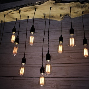 Olive Wood Live Edge Chandelier