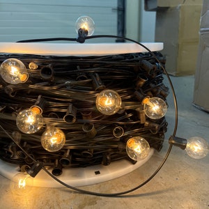 Custom size black string lights