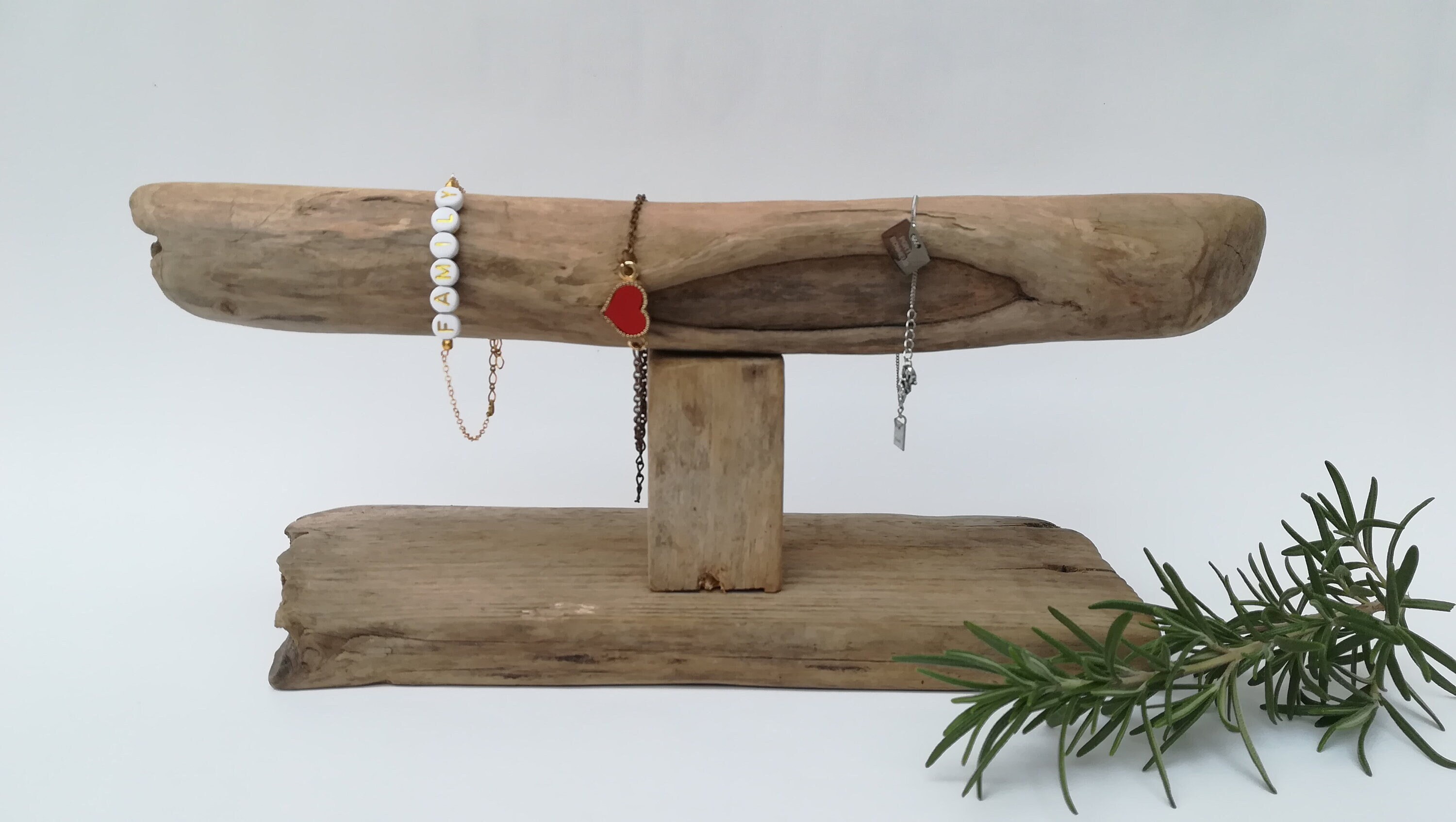 Support Oddeobois en Bois Flotté de Notre Région Pour Avoir Vos Bracelets Rangés et Une Décoration O