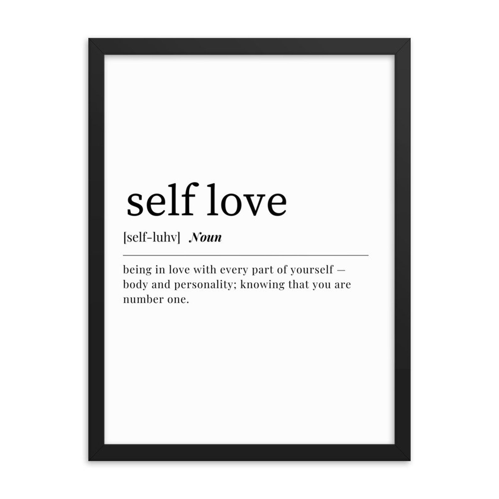self love definition essay