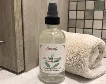 Soothing purifying micellar water ''Aloe & tea tree'' vegan | Natural Vegan Facial Cleanser | Zero waste facial care