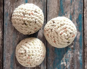 Vegan dryer balls made from 100% cotton | Handmade dryer balls | Vegan cotton balls | Eco-friendly dryer balls