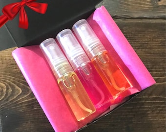 Gift set of 3 mini vegan scented body mist | Vegan Body Mist | Guest or Christmas gift