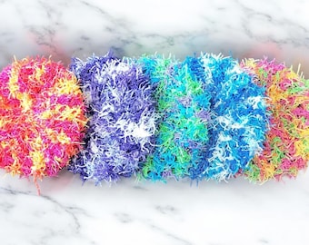 Scrubby Washable Dish Sponge | Zero Waste Reusable Sponge | Scouring Pad | Kitchen Accessory | Handmade Sponge