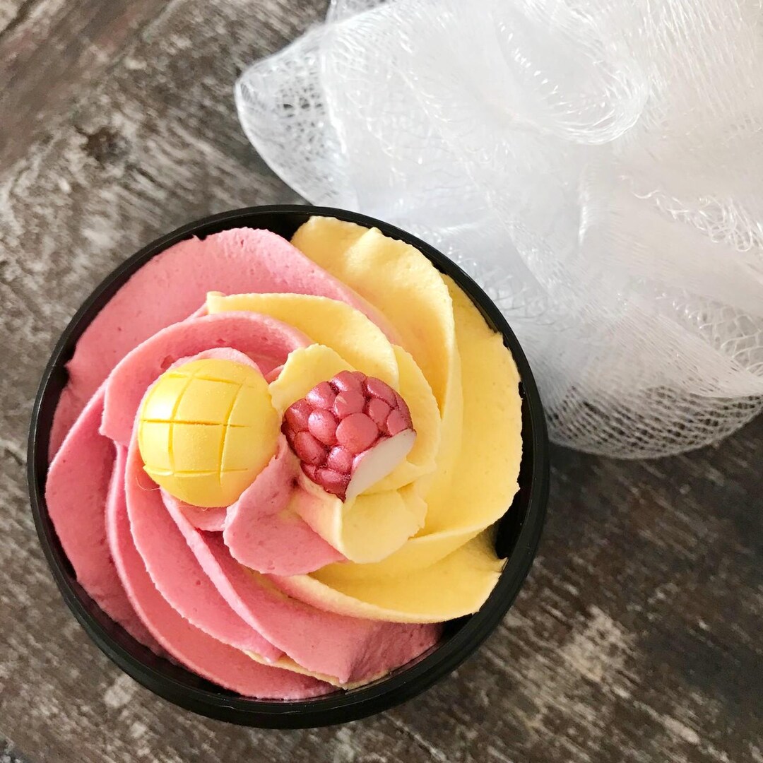 Vegan Whipped Soap ''mango of Paradise & Lychee'' Shower Gel Body Wash