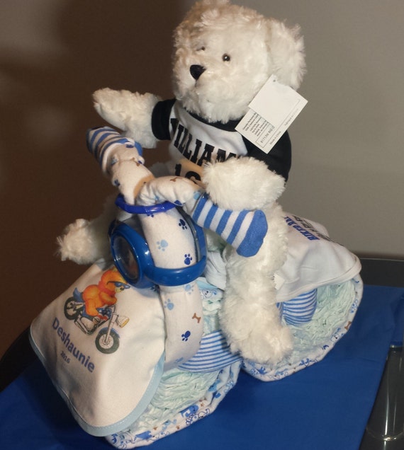 diaper motorcycle baby shower gift