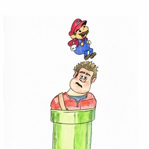 Ralph Breaks Mushroom Kingdom (print)