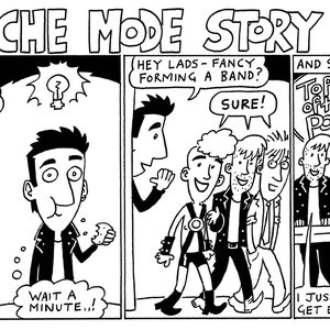 The Depeche Mode Story (from Viz comic) signed A4 print