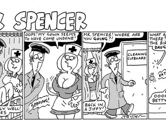 Wank Spencer(from Viz comic) signed A4 print
