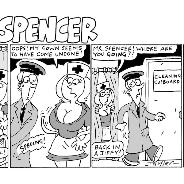 Wank Spencer (uit Viz comic) gesigneerde A4 print