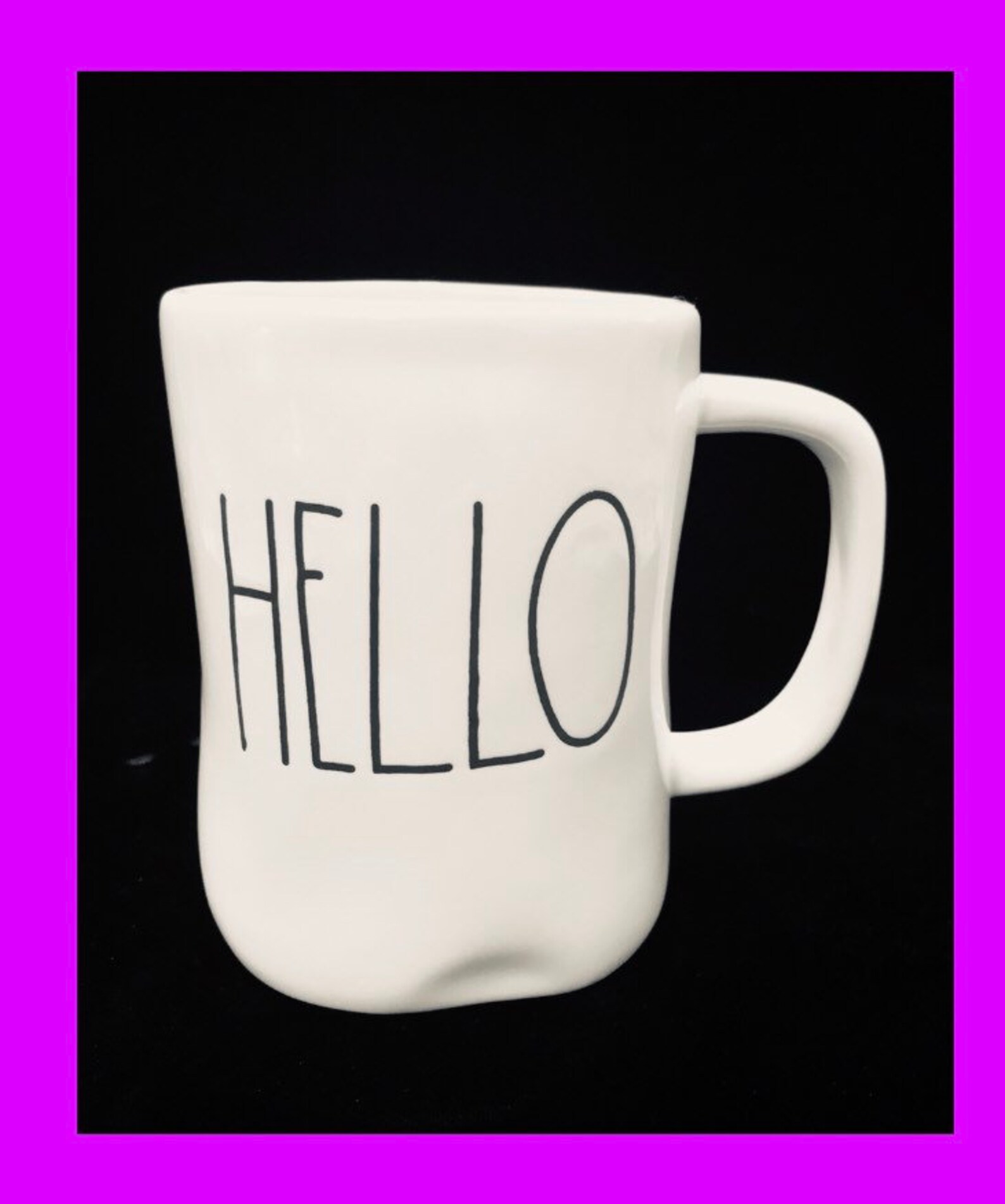 HELLO Rae Dunn Coffee Mug Rae Dunn Magenta Hello Etsy