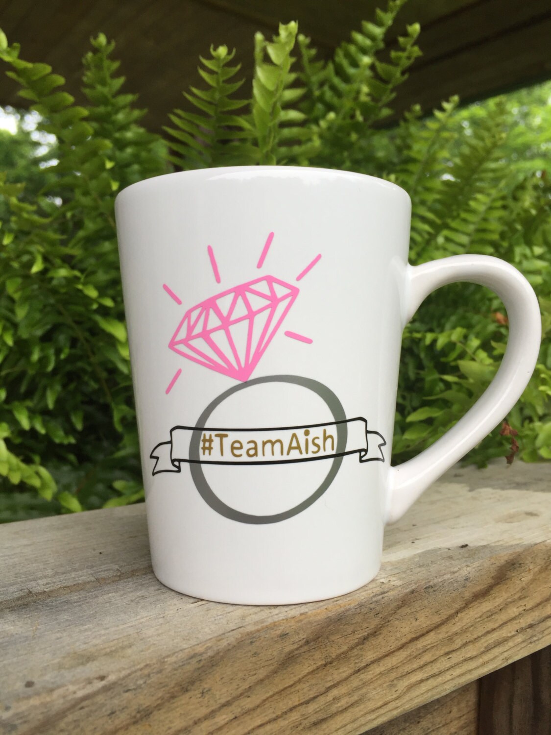 Engagement Coffee Mug Hashtag Wedding BridetoBe Gifts Etsy