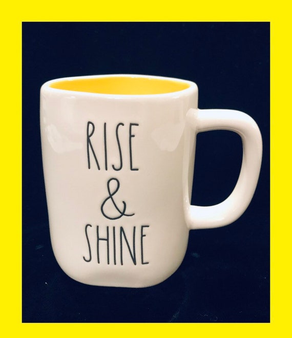 RISE & SHINE Rae Dunn Mug Rae Dunn Coffee Mug Rae Dunn - Etsy New Zealand