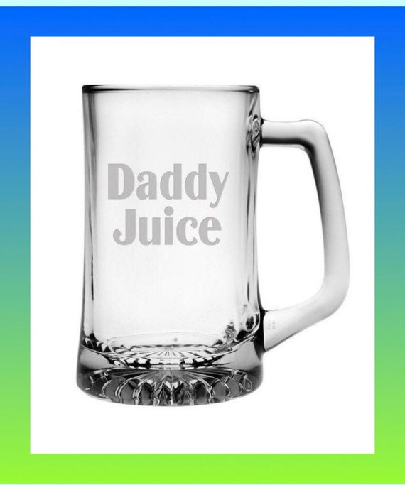 Daddy Juice Beer Mug Bareware Father's Day Gifts for Etsy