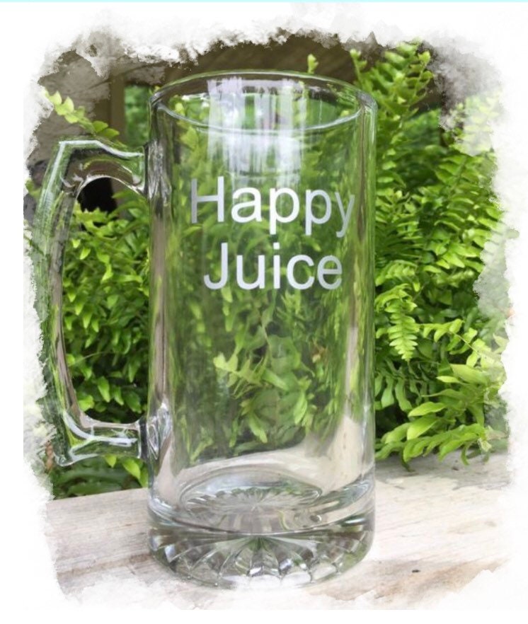 Beer Mug Happy Juice Gifts for Dad Father's Day Etsy