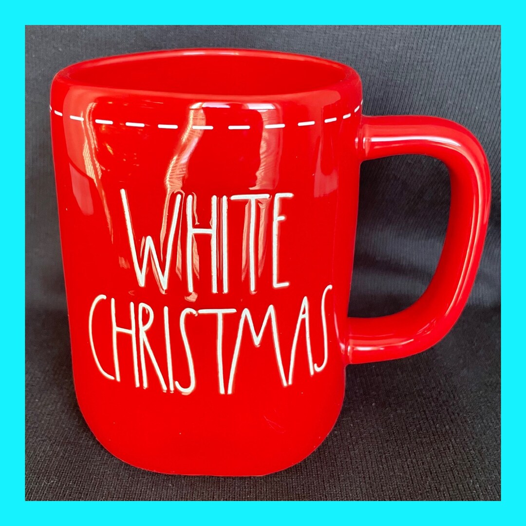 WHITE CHRISTMAS Rae Dunn Coffee Mug Rae Dunn Snowing Christmas