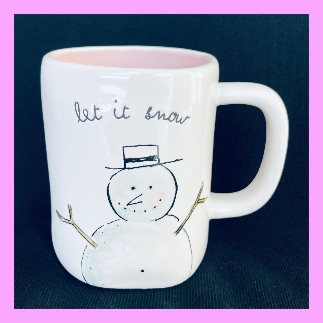 LET IT SNOW Rae Dunn Coffee Mug Rae Dunn Christmas Mugs Christmas Tree