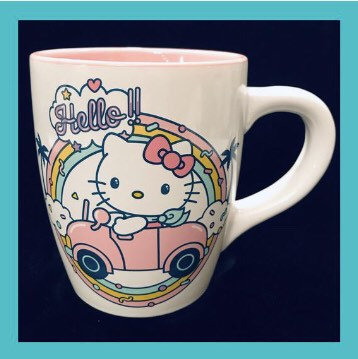 HelloKitty Glass Cup with Cover Mug Cup Espresso Coffee Tea Milk 400 Ml  13.5 Oz Best Gift For Office And Personal Birthday Inspired by You.