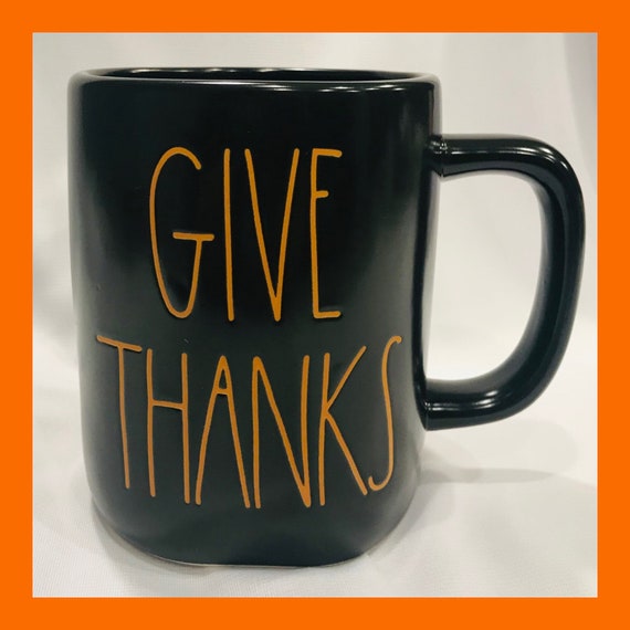 GIVE THANKS Rae Dunn Coffee Mug Give Thanks Rae Dunn Rae Dunn Give Thanks  Thanksgiving -  Canada