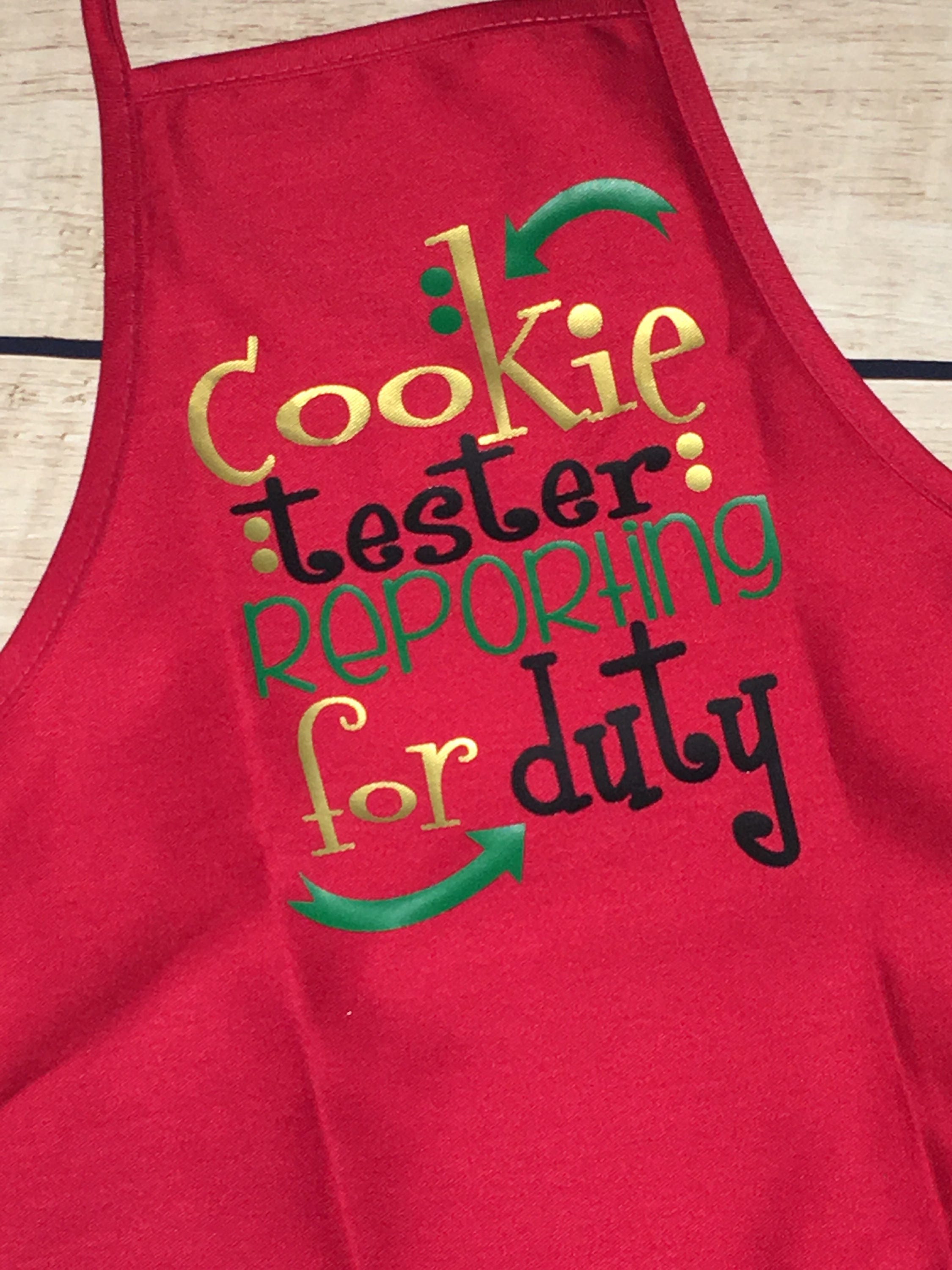 Kids Christmas Apron Cookie Tester Apron Christmas Gift  Etsy