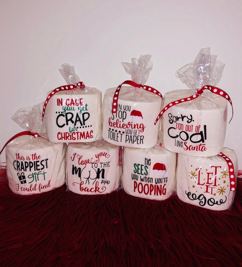 Toilet Paper Gag Gift SALE Christmas Toilet Paper White Etsy