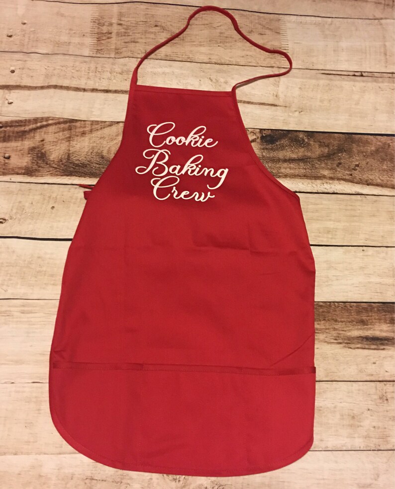 Cookie Baking Crew Apron Adult Christmas Apron 28 Etsy