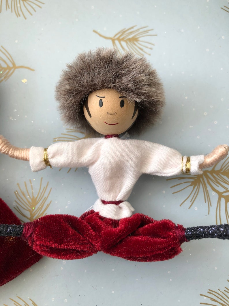 Russian Dance Nutcracker Ballet ornaments set of 2. Etsy