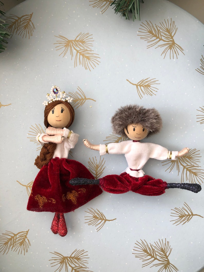 Russian Dance Nutcracker Ballet ornaments set of 2. Etsy