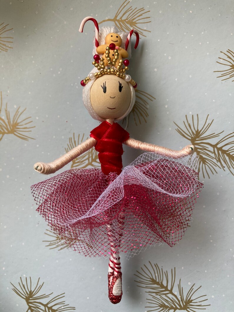 Nutcracker Ballet christmas ornament hanging Land of the Etsy