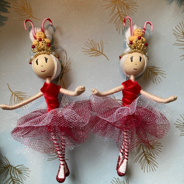 Notenkraker Ballet kerst ornament, hangend, Land van de Snoep balletpop