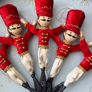Notenkraker Prins, Notenkraker Ballet kerstmisornament, pop draad, kerstmis pop