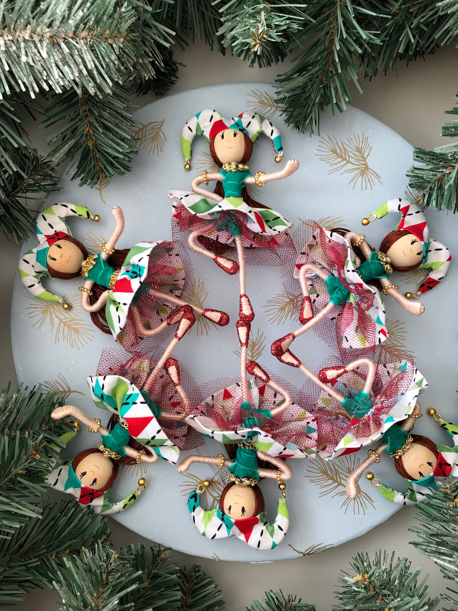 Nutcracker ballet Harlequin ornament harlequin doll Etsy