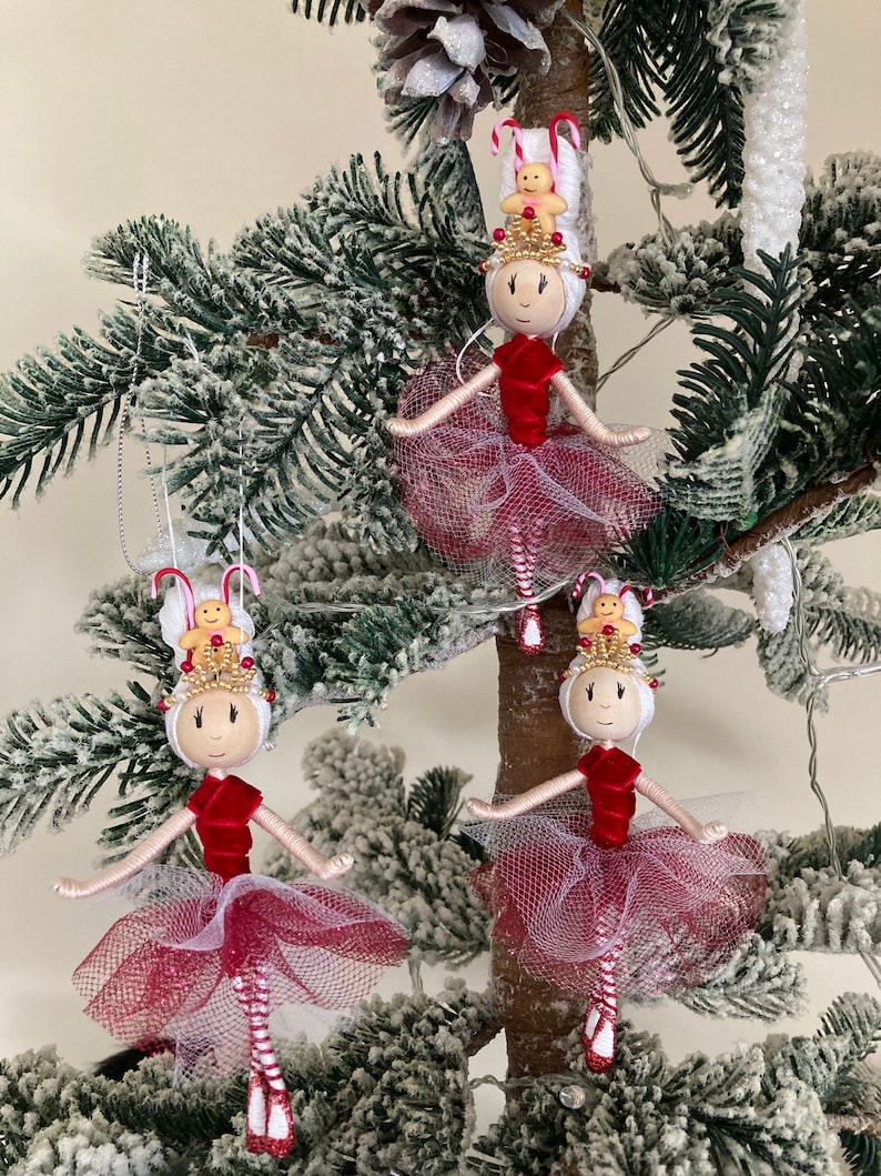 Nutcracker Ballet christmas ornament hanging Land of the Etsy