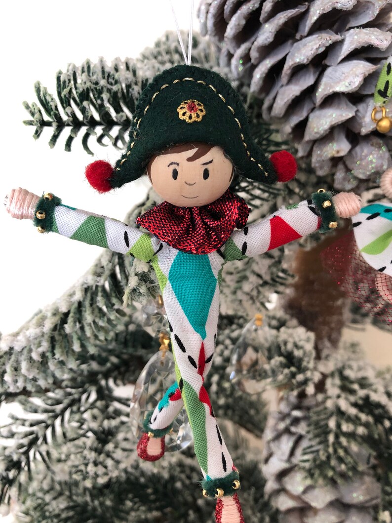 Nutcracker ballet harlequin couple ornaments harlequin Etsy