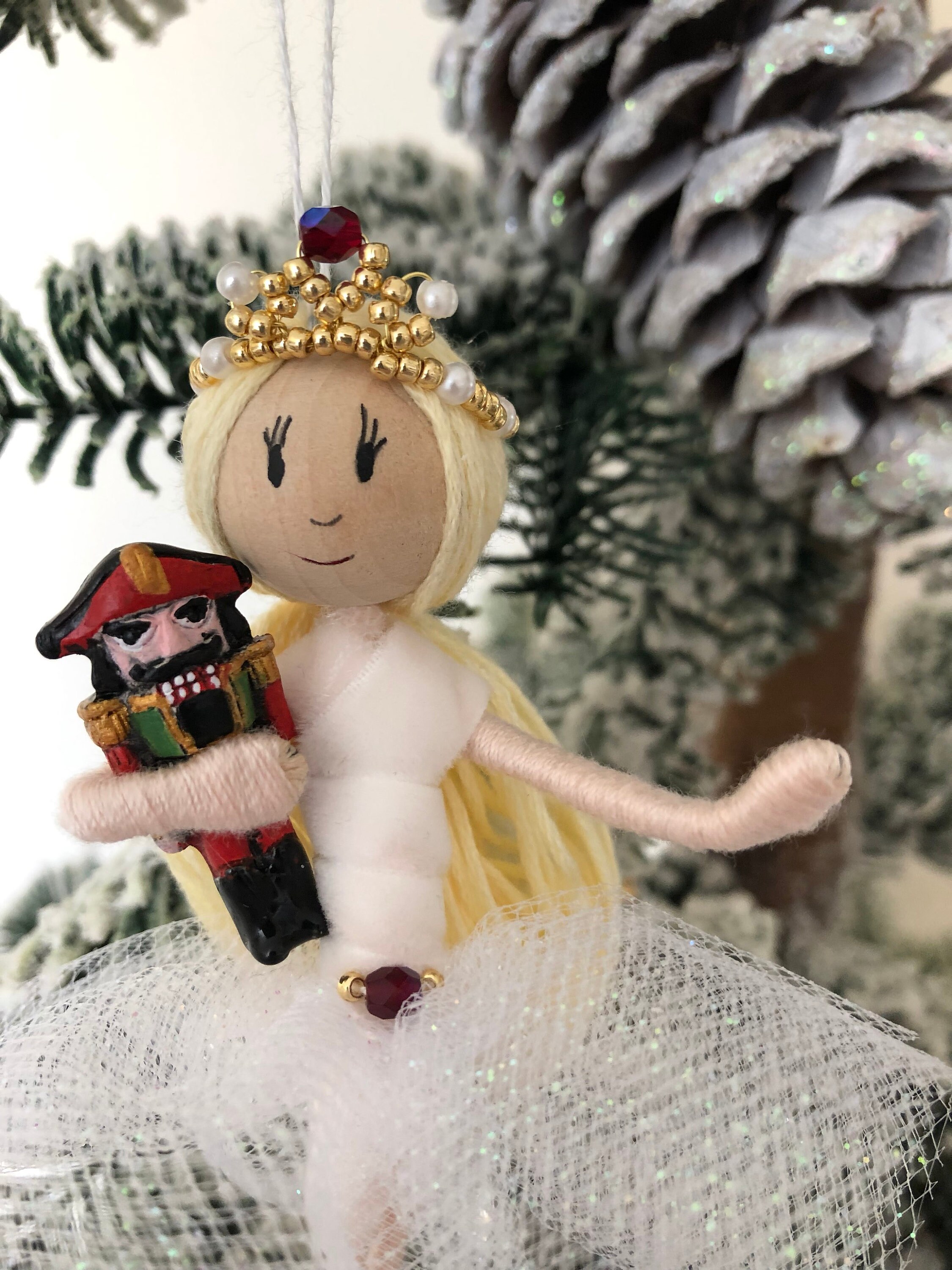 Clara Nutcracker Ballet Hanging Christmas Ornament Miniature Etsy