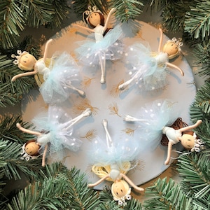 Wals van de Sneeuwvlokken Notenkraker Balletpop kerstornament, Sneeuwvlokornament